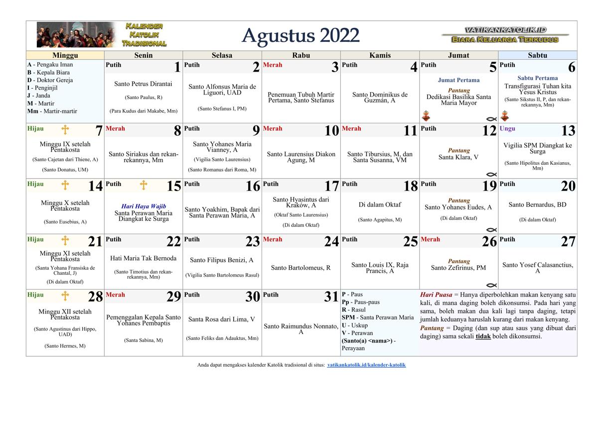 Bulan Agustus 2022