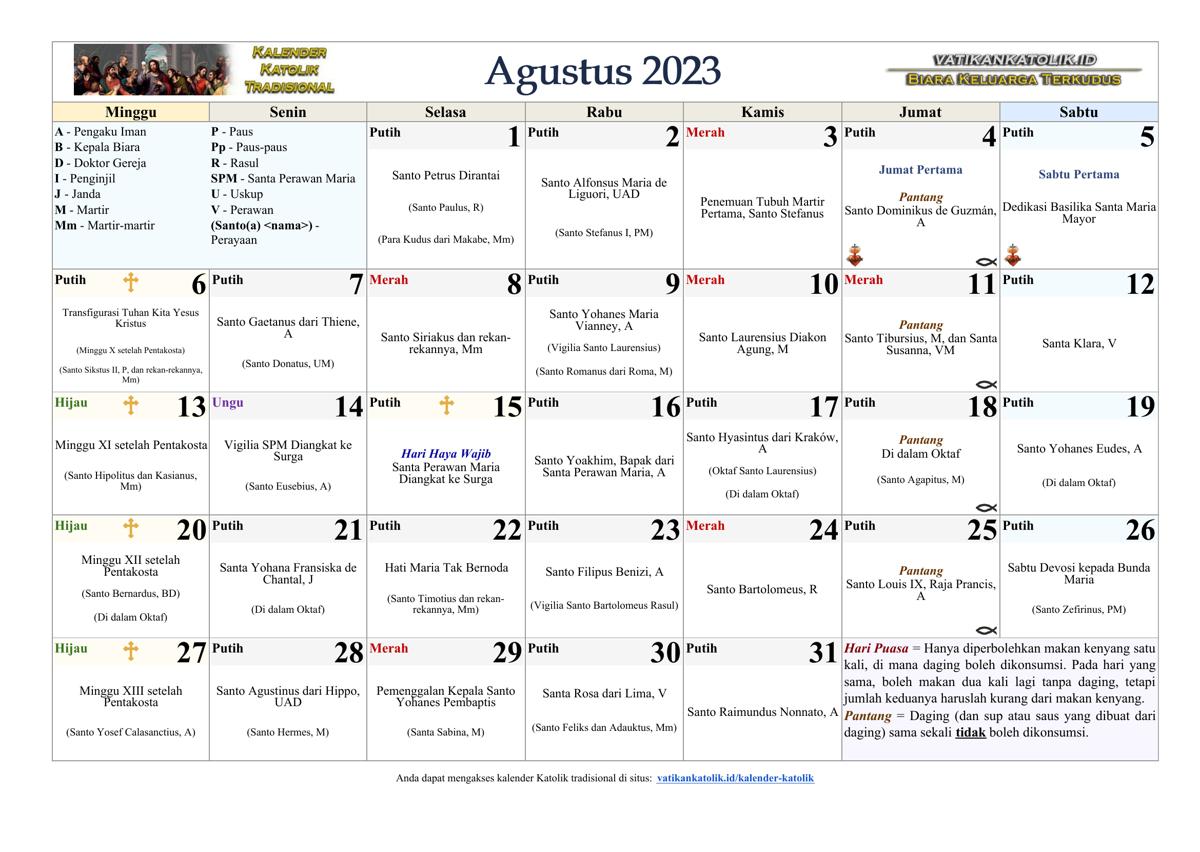 Bulan Agustus 2023