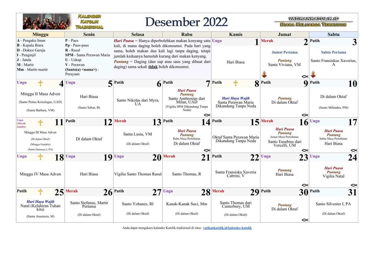 Bulan Desember 2022