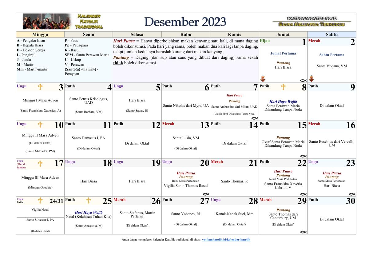 Bulan Desember 2023