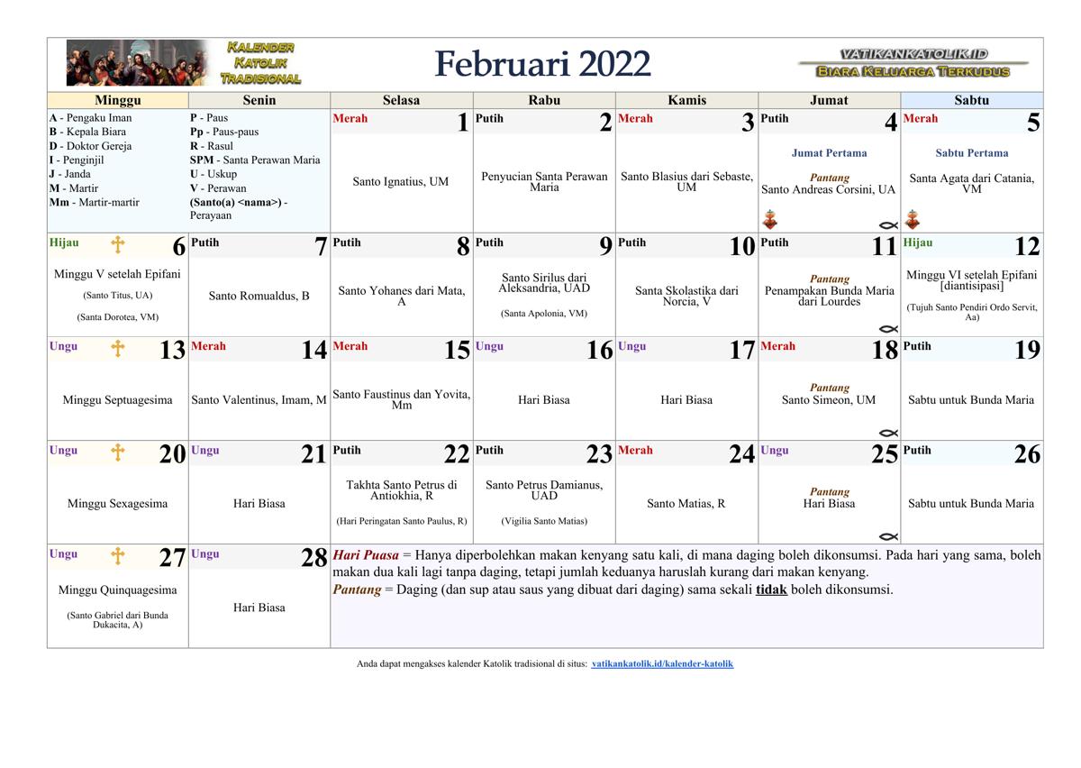 Bulan Februari 2022