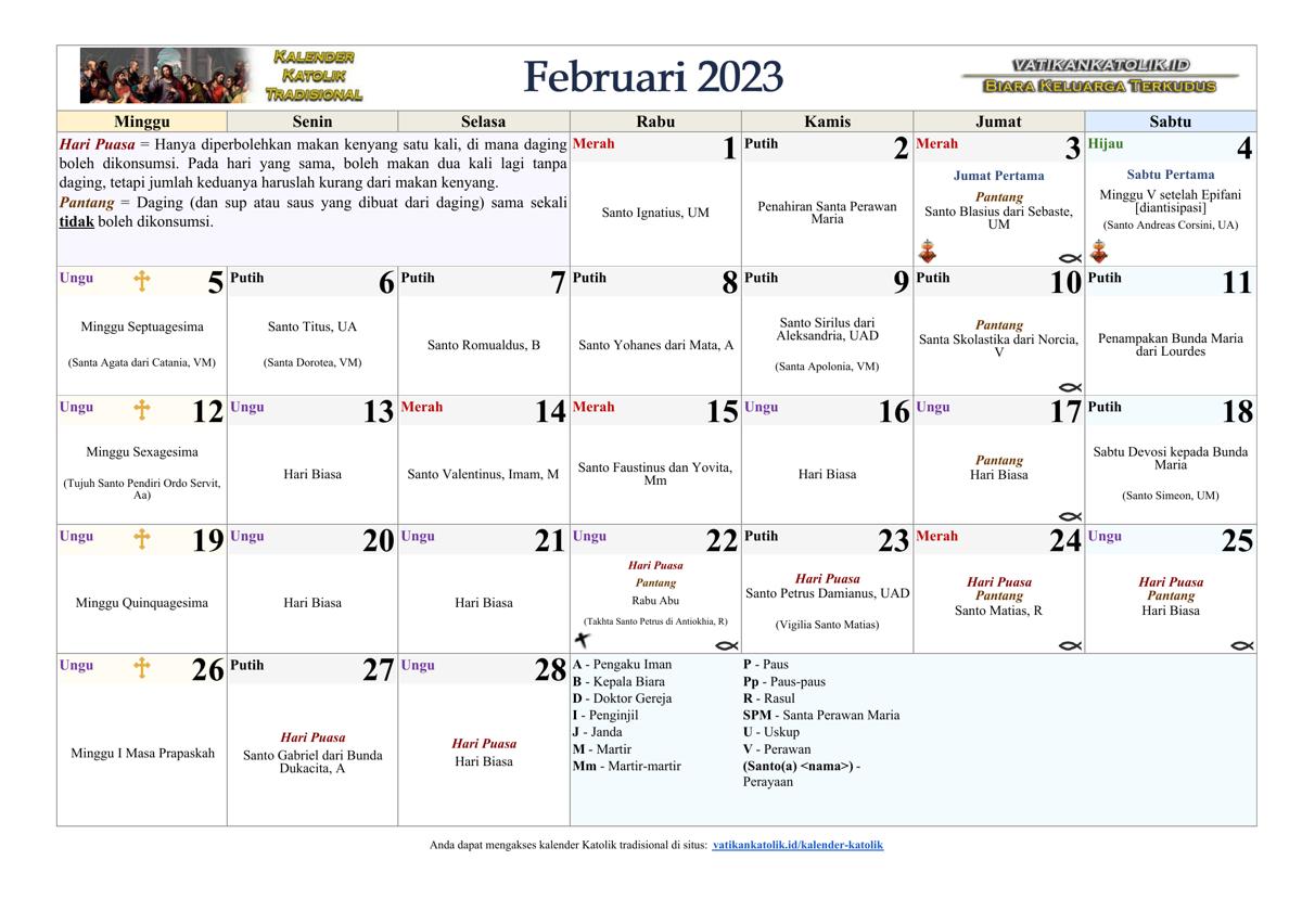 Bulan Februari 2023