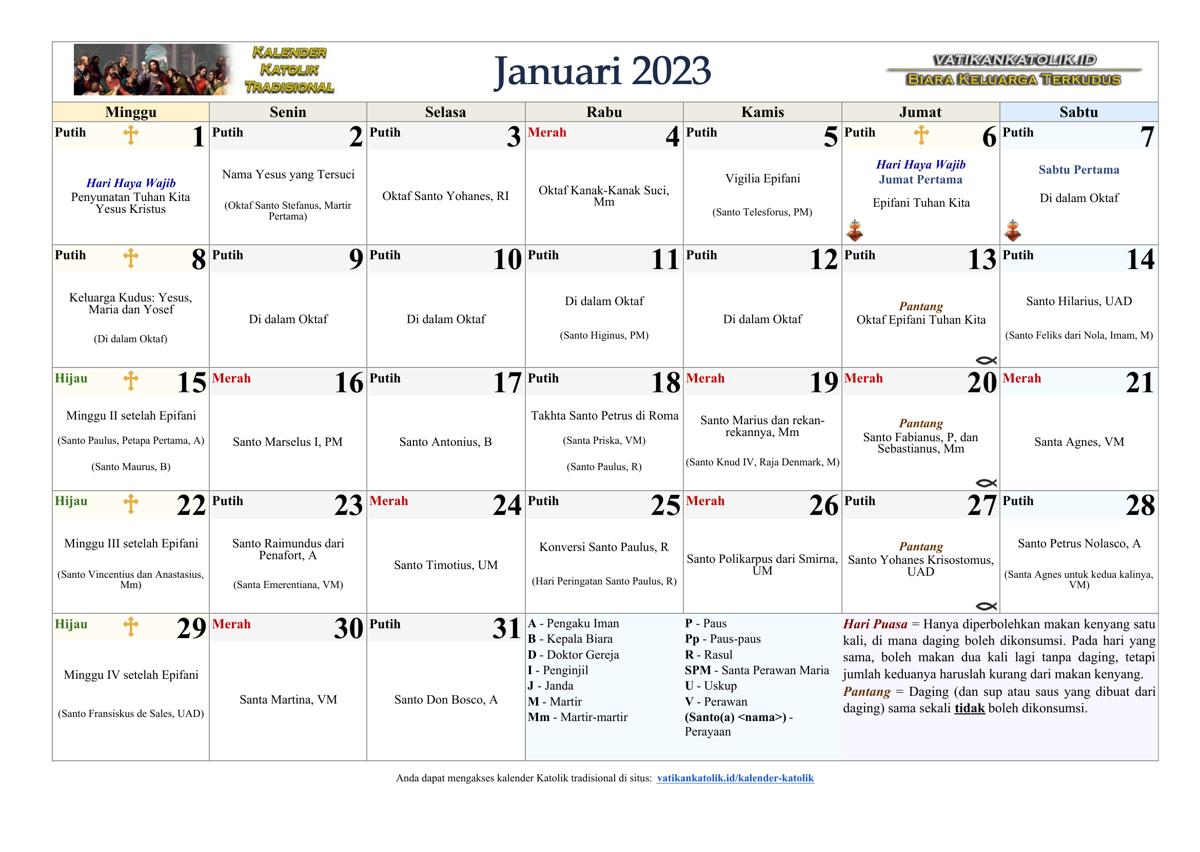 Bulan Januari 2023