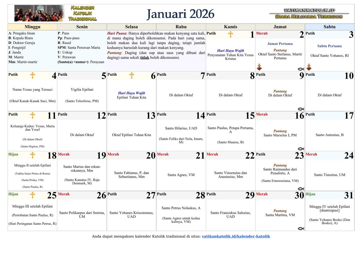 Bulan Januari 2026