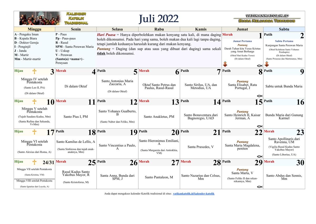 Bulan Juli 2022