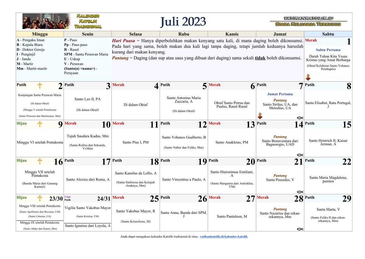 Bulan Juli 2023